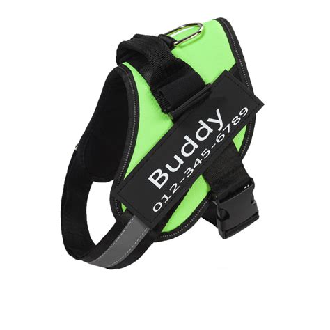 Custom Dog Harness With Name Velcro Patch