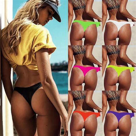 Parte Inferior De Bikini Brasile O Peque O Para Mujer Ba Ador Sexy De S