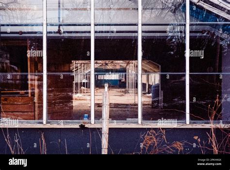 An Abandoned And Weather Worn Roadside Restaurant Falling In Disrepair