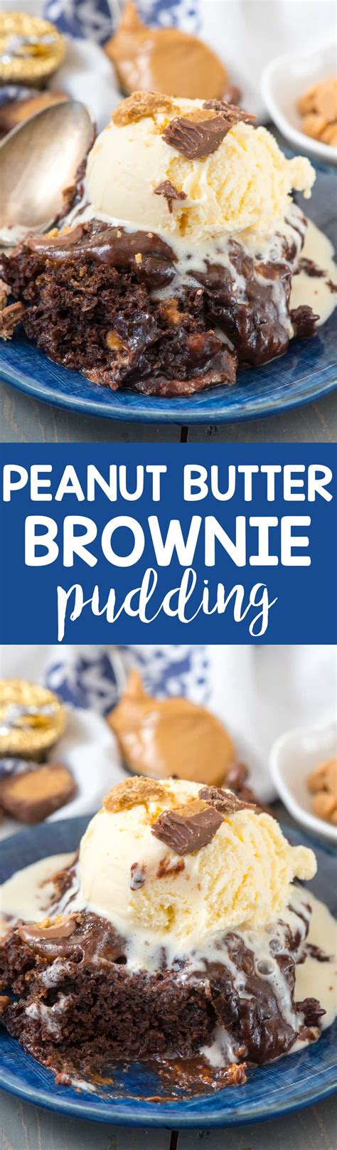 Slow Cooker Peanut Butter Brownie Pudding Crazy For Crust