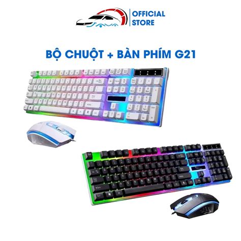 Bàn Phím Chuột Giả Cơ G21 Chuyên Game Có đèn Led 7 Màu Cho Máy