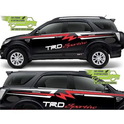 Jual Bt Sticker Toyota Rush Stiker Mobil Toyota Rush Stiker Daihatsu