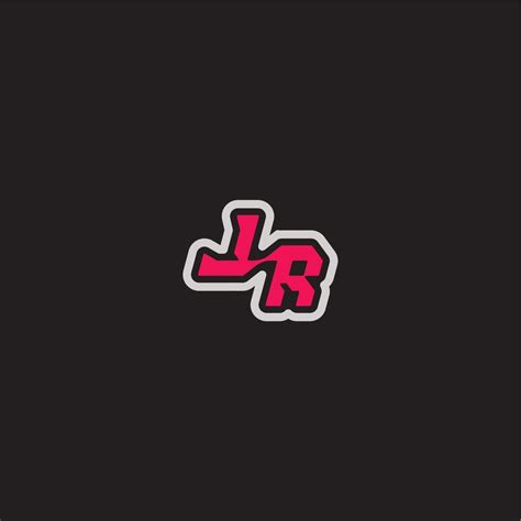 Dynamic Line Monogram Logo Cool Esport Concept Lr Bold Sporty Gaming