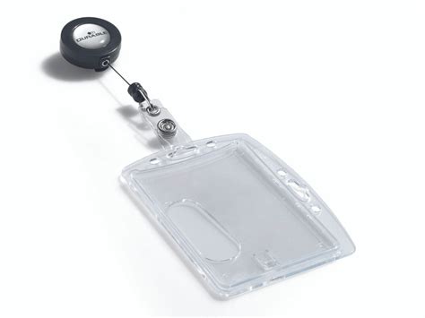 Single Shell Style Id Card Holder With Badge Reel 10 Box