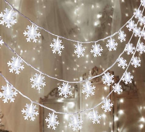 80 LED Christmas Snowflake String Lights | Natural Oils for Hair & Beauty