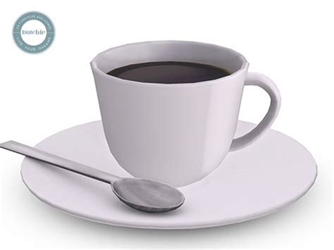 Second Life Marketplace - Coffee Cup & Saucer with Spoon