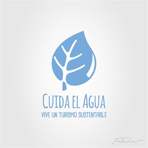 Logotipo Con S Mbolo Cuida El Agua Vive Un Turismo Sustentable