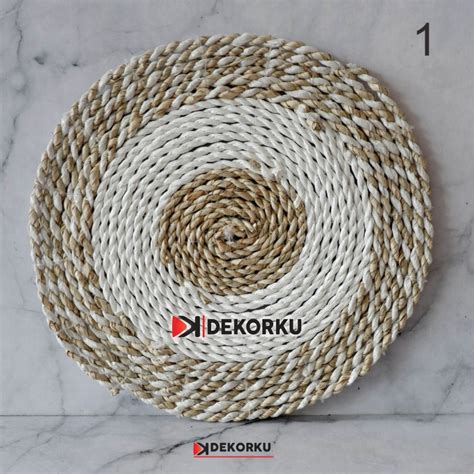 Placemat Alas Piring Dari Anyaman Seagrass D 25 Cm Toko Furniture