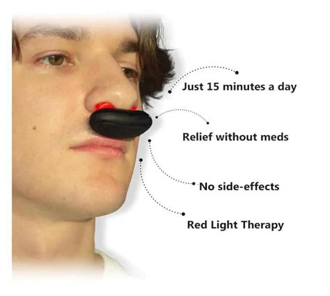 Respirelief Red Light Nasal Therapy Instrument Red Light Therapy For