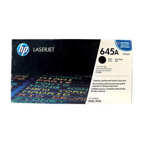 Hp 645a Toner C9730a Black Original Hp Laserjet Toner Cartridge