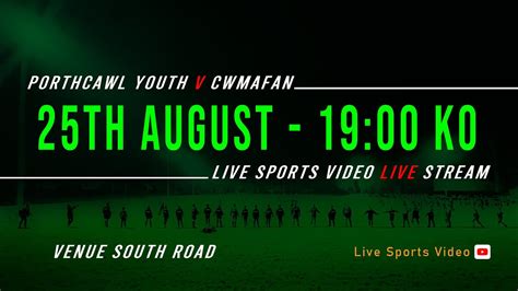 Porthcawl Youth V Cwmafan Youth Youtube