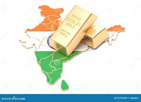 Foreign Exchange Reserves Of India Concept 3d Rendering Stock