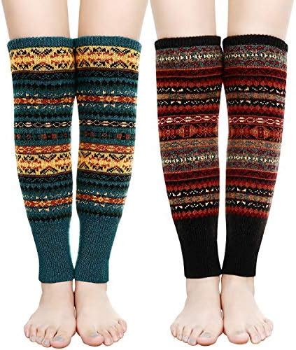 Emooqi Jambi Res Pour Femmes Paires De Jambi Res En Tricot Pais