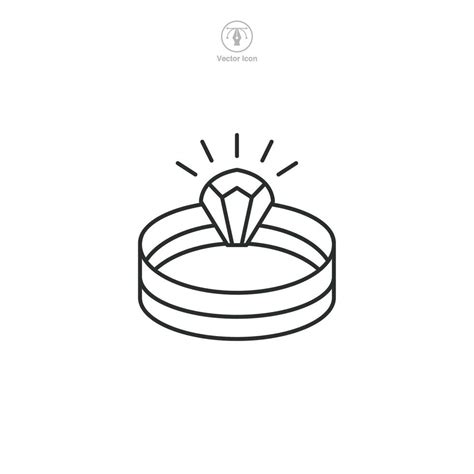 ring icon symbol illustration isolated  white background