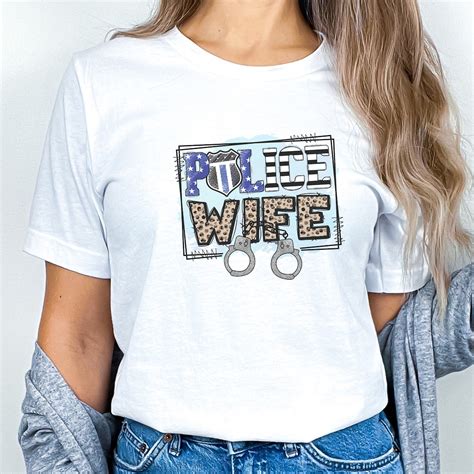 Cute Police Officer Wife Shirt Perfect Police Wife Shirt Police Wife