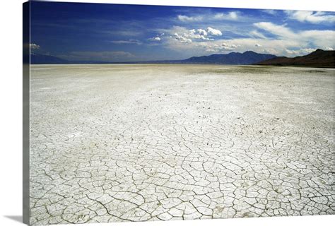 Great Salt Lake salt flats at Antelope Island, Salt Lake City, Utah ...