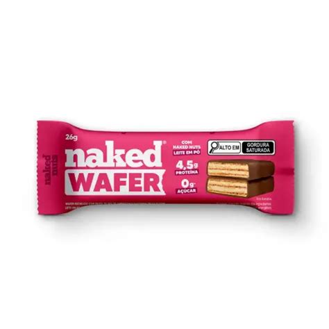 Naked Wafer Avel Branco Caixa Unidades