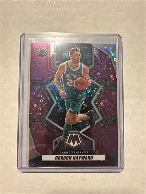 2021 22 Panini Mosaic Gordon Hayward Purple Disco Prizm 50 Charlotte