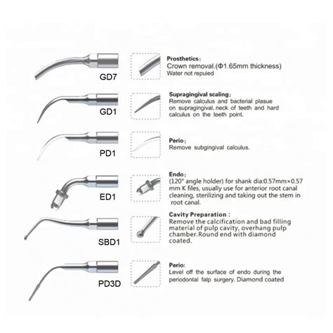 Buy Scaler Multi Use Kit For Satelec Set Of 6 Pcs Dental Equipment