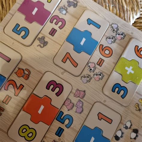 puzzle éducatif en bois Apprendre à compter NEUF Beebs