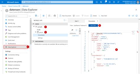 Cosmos DB MongoDB API Moon Modeler Schema Design Tool