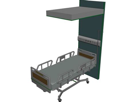 Hospital Bed Hillrom 3d Model 3dcadbrowser