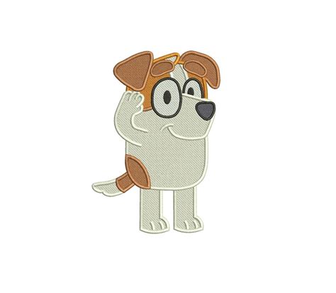 Jack Russell Bluey The Dog Full Embroidery Design