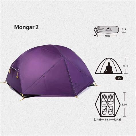 Barraca Naturehike Mongar Ultralight 2P Naturehike Brasil