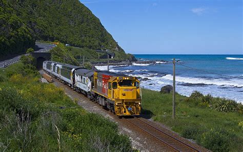 沿岸鉄道旅行、 旅行、 沿岸、 自然、 鉄道、 列車、 自然と風景、 Hdデスクトップの壁紙 Wallpaperbetter