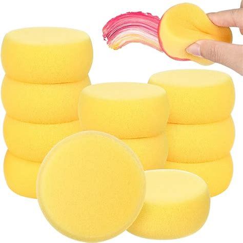 Abaodam Pcs Paint Sponge Round Painting Sponges Artist Sponges