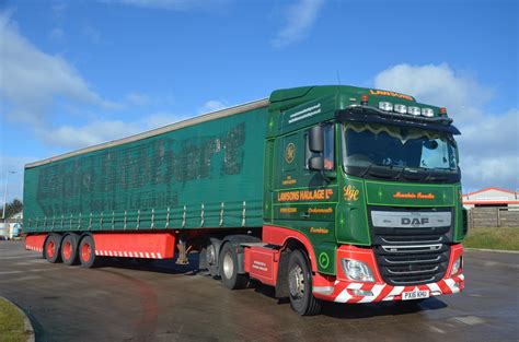 Lawsons Haulage Ltd DAF XF 460 SC PX 16 KHU Nairn Mervyn Walker