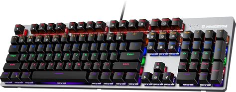 Punkston TK104 Mechanical Gaming Keyboard RGB Rainbow Backlit 104 Keys