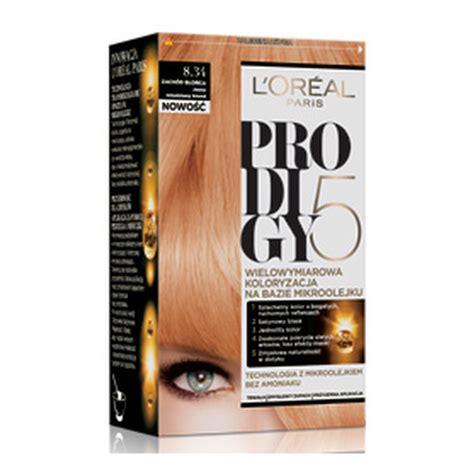 L OREAL PRODIGY5 Farba Do Włosów Bez Amoniaku 8 34 ZACHÓD SŁOŃCA