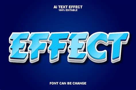 Style D Effets De Texte D Effet D Illustrations Vecteur Premium