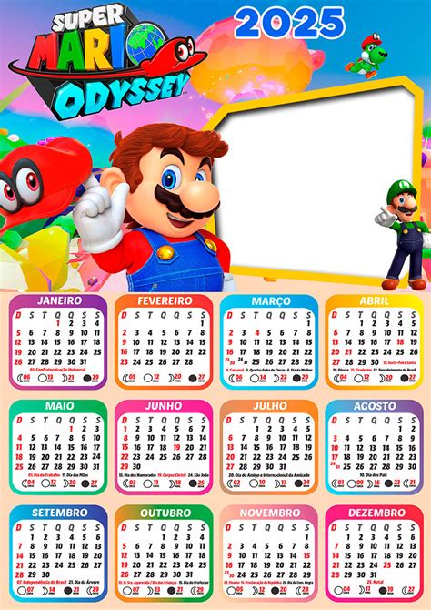 Calendario Mario 2025 Janice Carmencita