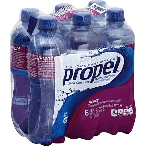 Propel Water Beverage With Electrolytes And Vitamins Berry 6 Pack