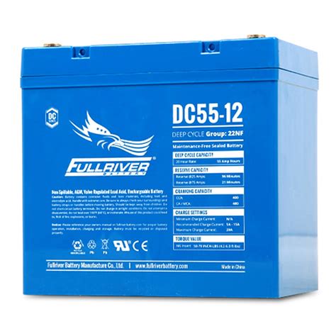 12 Volt 55 Ah Deep Cycle AGM DC55-12 - Royal Battery Sales