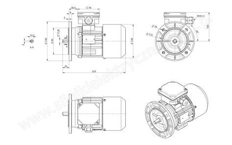 Silnik Besel SKh63x 8C 0 08kW 650 Obr Silniki Celma Indukta Besel