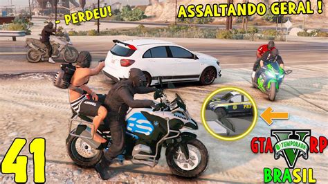 GTA 5 ROLEPLAY BRASIL ROUBANDO GERAL NA CIDADE deu ruim d 8ª