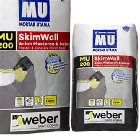 Jual MU200 Mortar Utama MU 200 Acian Plesteran Beton 20KG 20 KG