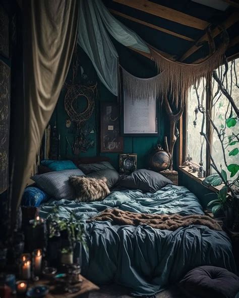 Pin By Endless On Dark Boho Bedroom Aesthetic Bedroom Dream Rooms