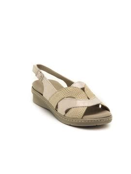 Sandalias Pitillos Piel Beige Para Mujer Monchel