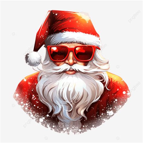 Cute Santa Is Wearing Sunglasses Cute Santa Is Wearing Sunglasses Png