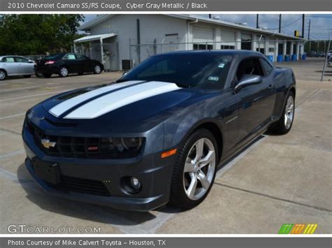 Cyber Gray Metallic Chevrolet Camaro Ss Rs Coupe Black