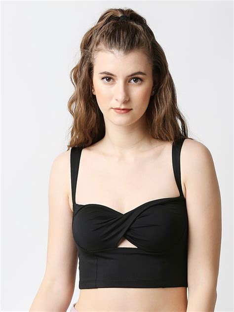 Buy Disrupt Twisted Crop Top Tops For Women 21606844 Myntra