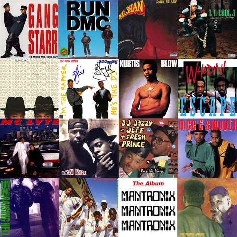 CLASSIC 1980's Rap Album Cover Art Collage Kit DIGITAL DOWNLOADS 50 Pcs ...