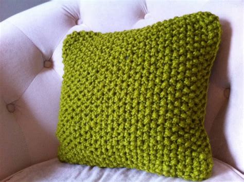 Knitted Pillow Decorative Pillow Cover By Danielastange On Etsy