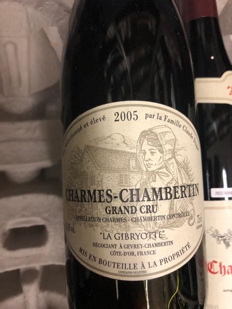 2005 La Famille Claude Dugat Charmes Chambertin La Gibryotte France