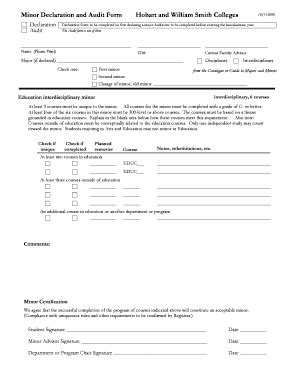 Fillable Online Hws Declaration Form To Be Completed On First