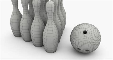 Bowling Pins 3d Model 29 Obj Max Fbx 3ds Free3d